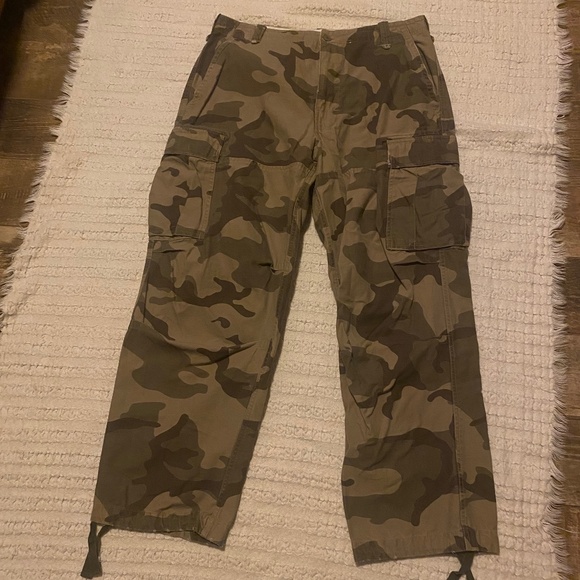 Men’s Arizona Camo Cargo Pants Size 36x32 - Picture 1 of 11